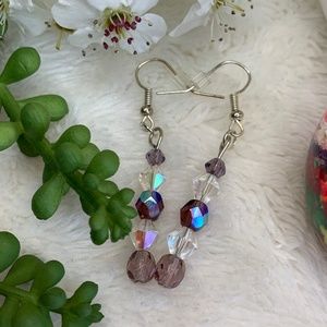 Purple Stylish Earrings